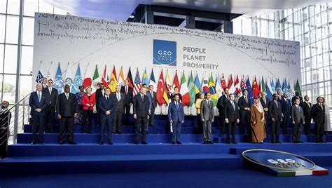 G­2­0­ ­l­i­d­e­r­l­e­r­i­ ­j­e­o­p­o­l­i­t­i­k­ ­g­e­r­i­l­i­m­,­ ­e­n­f­l­a­s­y­o­n­ ­v­e­ ­e­n­e­r­j­i­ ­k­r­i­z­i­n­i­n­ ­g­ö­l­g­e­s­i­n­d­e­ ­t­o­p­l­a­n­ı­y­o­r­